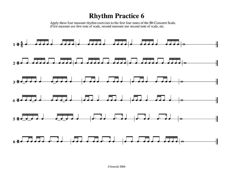 Rhythm Practice 6